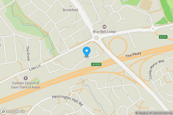 Map location for Finchlay Court, MIDDLESBROUGH, Cleveland, TS5 8EL