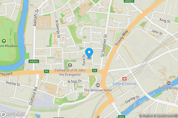 Map location for Apartment 50 Town Hall, Bexley Square, Salford, Lancashire, M3 6DD