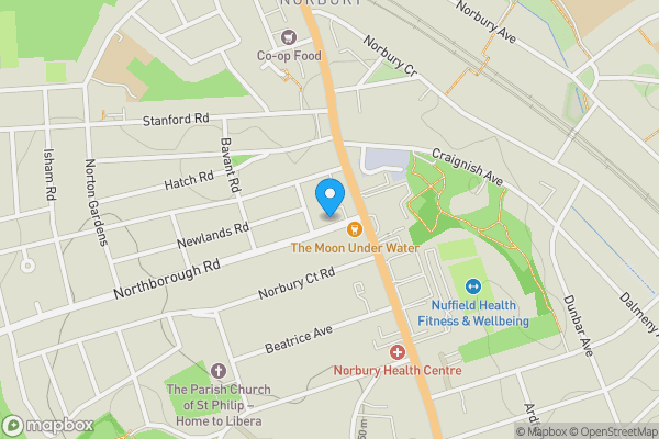 Map location for 13 Northborough Road, Streatham, London, SW16 4BD