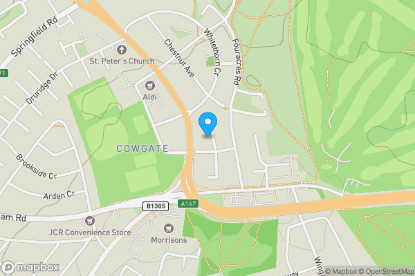 Map location for 27 Rose Terrace, Newcastle upon Tyne, Tyne and Wear, NE5 3AU
