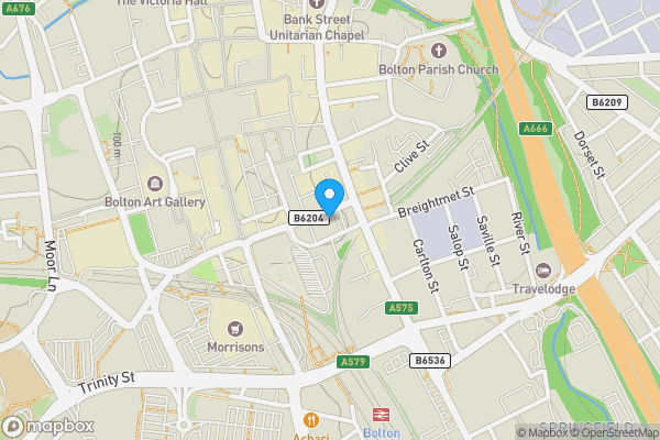 Map location for Bolton, BL1 1NR