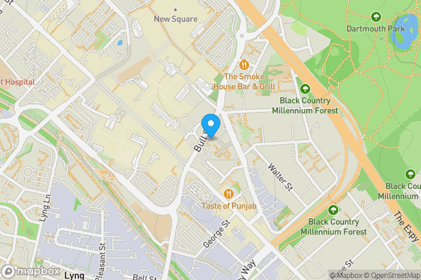 Map location for 19 Bull Street West Bromwich Ringway, West Bromwich, West Midlands B70 6EU