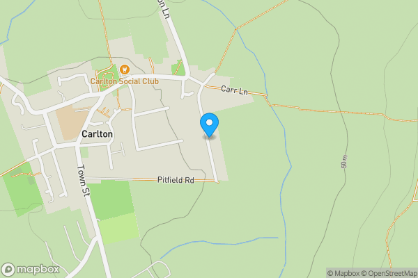 Map location for Land Adjacent To 11 Pit Field Road, Carlton, Wakefield, West Yorkshire WF3 3QZ