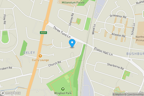 Map location for 10 Crathorne Avenue, Wolverhampton, West Midlands, WV10 6BT