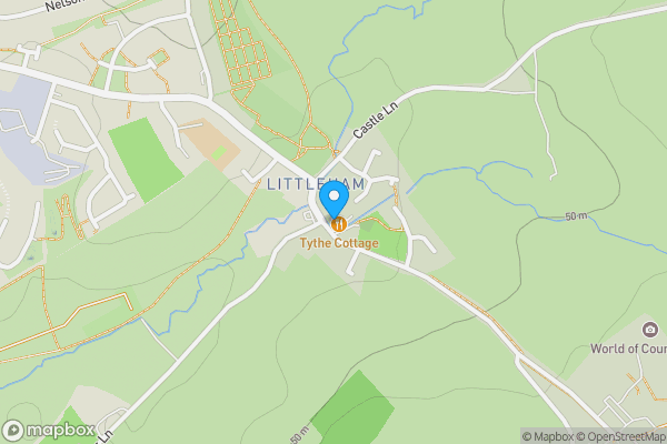 Map location for Tythe Cottage Tea Rooms, Littleham Village, Littleham, Exmouth, Devon EX8 2RQ