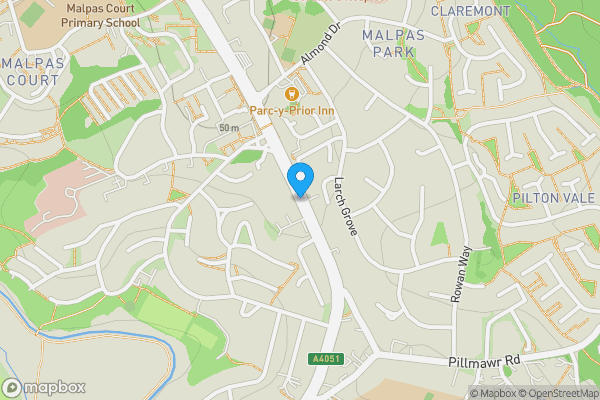 Map location for Garage/Workshop, Malpas Road, Newport, Gwent, NP20 6NA
