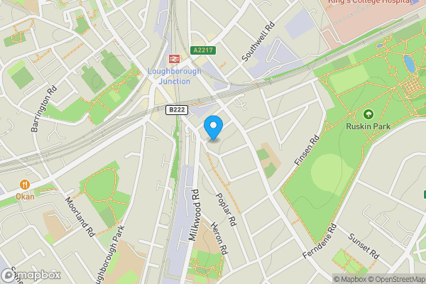Map location for 27 Wingmore Road, Herne Hill, London, SE24 0AS