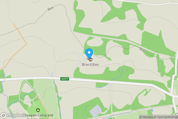 Map location for Bron Eifion Country House Hotel, Criccieth, LL52 0SA