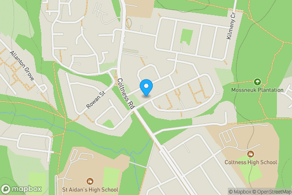 Map location for 9 Greenlaw, Wishaw, ML2 8QH