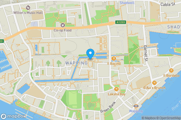 Map location for 77 Discovery Walk, Wapping, London, E1W 2JG