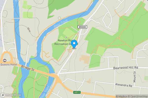 Map location for Newton Road, Burton-on-Trent, Staffordshire, DE15 0TX