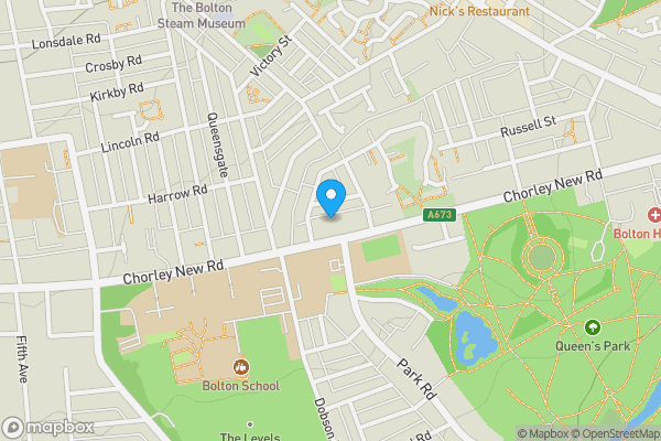 Map location for Apartment 8, 106 Chorley New Road, Bolton, Greater Manchester, BL1 4DH