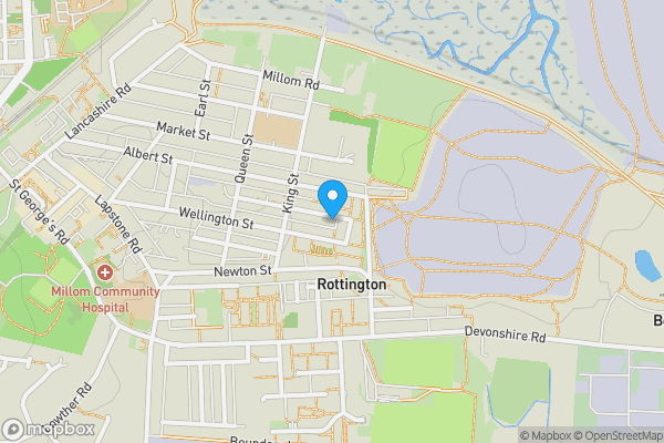 Map location for 74 Lord Street, Millom, LA18 4BN