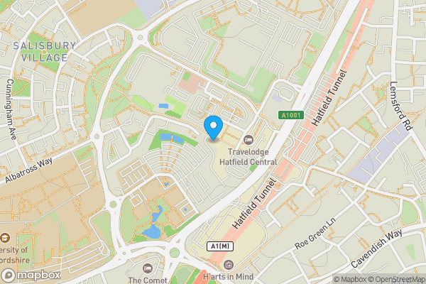 Map location for 6 Parkhouse Court, Comet Square Hatfield Hertfordshire AL10 9RQ