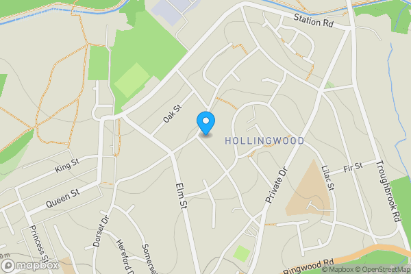 Map location for 62 Sycamore Road, Hollingwood, Chesterfield, Derbyshire S43 2HH