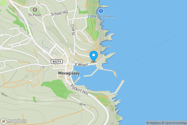 Map location for 19 The Cliff , Mevagissey, St. Austell, PL26 6QT