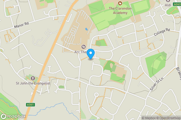 Map location for Land adj. 44, Silver Birch Grove, TROWBRIDGE, Wiltshire, BA14 0JQ