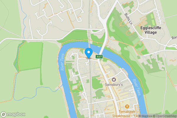 Map location for Bridge Street, Yarm , TS15 9BY