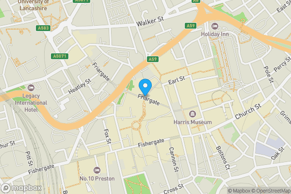 Map location for 3 Orchard Street, Preston, Lancashire PR1 2EN