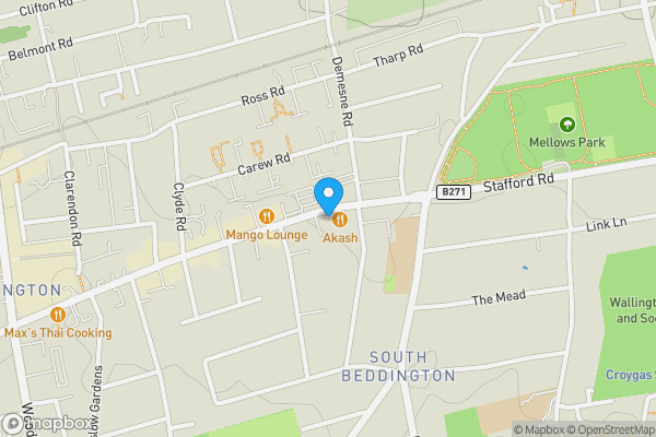 Map location for 137 Stafford Road, Wallington, Surrey, SM6 9BN