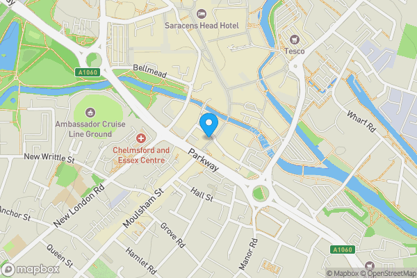 Map location for The Club Cafe/Breakfast Club 219 Moulsham Street Chelmsford Essex CM2 0LR