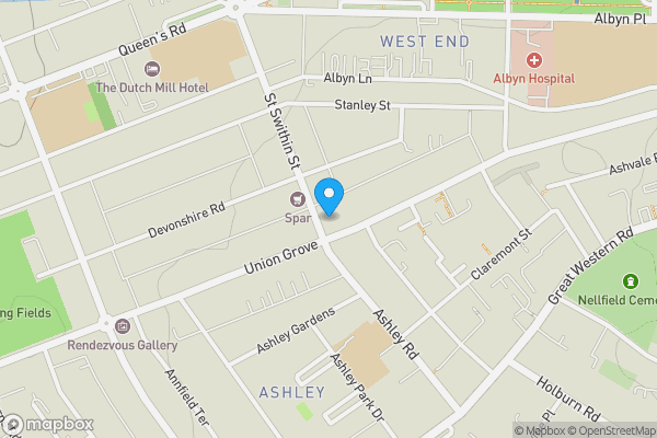 Map location for 58 St. Swithin Street, Aberdeen, Aberdeenshire AB10 6XJ