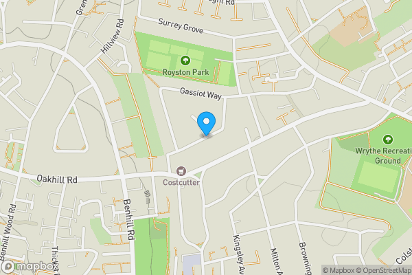 Map location for Paget Avenue, SUTTON, Surrey, SM1 3BE