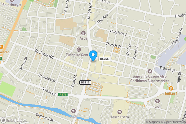 Map location for 23 Market Street, Leigh, Lancashire, WN7 1DR