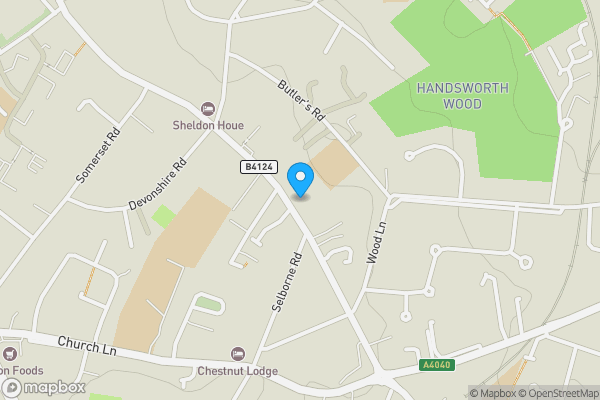 Map location for Flat 9, 48 Handsworth Wood Road, Birmingham, West Midlands B20 2DT
