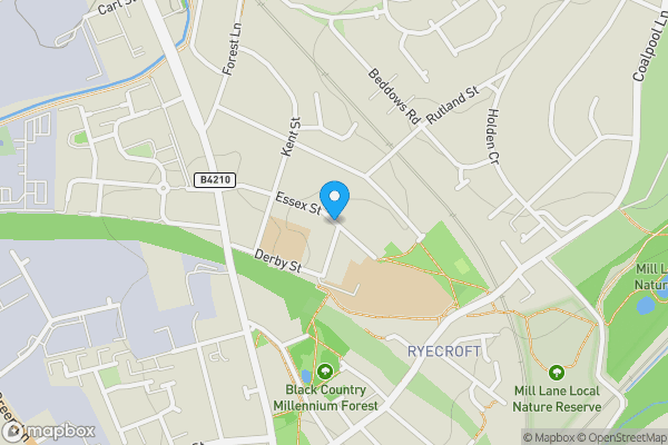 Map location for Essex Street, Walsall, West Midlands, WS2 7AR