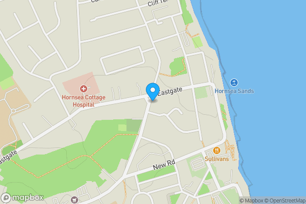 Map location for 44a Cliff Road, Hornsea, North Humberside, HU18 1LN