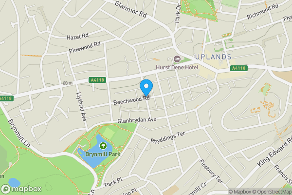 Map location for Beechwood Road, SWANSEA, SA2
