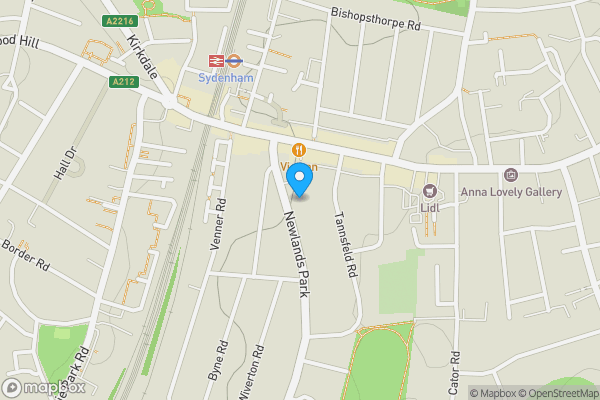 Map location for Land to the rear of , 96 & 98 Newlands Park, Sydenham, London, SE26 5NF