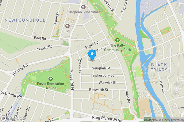 Map location for Former Vernon Street Car Park, Leicester, LE3 5JQ