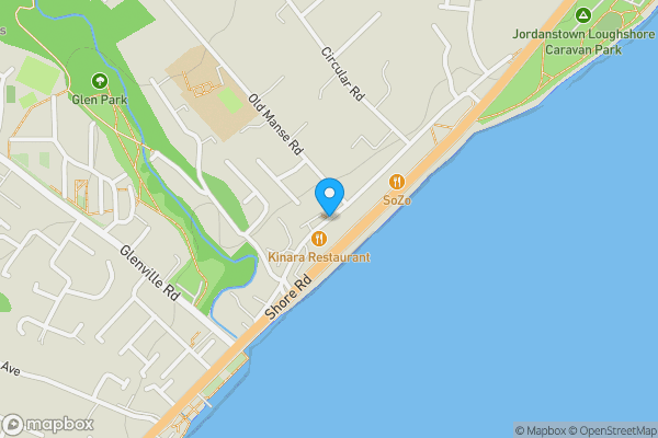 Map location for 621 Shore Road, Newtownabbey, County Antrim, BT37 0ST