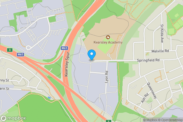 Map location for Plot 3, Land South of Springfield Road, Kearsley, Bolton, Lancashire BL4 8NB