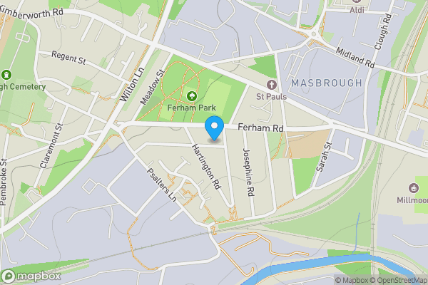 Map location for 6 Rosebery Street, Rotherham, South Yorkshire, S61 1DX