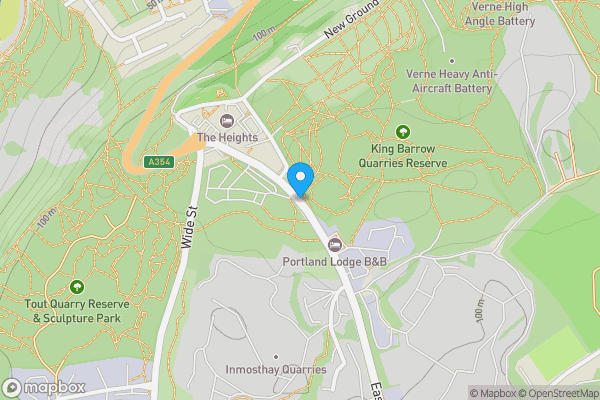 Map location for Portland Lodge Hotel, 100 Easton Lane, Portland, DT5 1BW