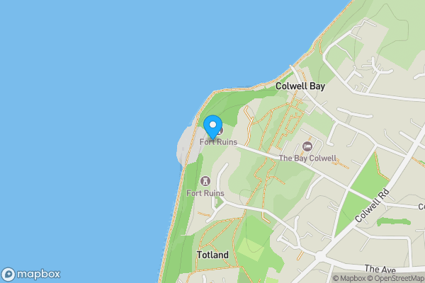 Map location for Site A, Fort Warden, Fort Warden Road, Totland Bay, Isle of Wight,  PO39 0DA
