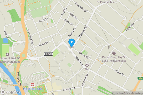 Map location for 123/125 Boxley Road, Maidstone, Kent, ME14 2TJ