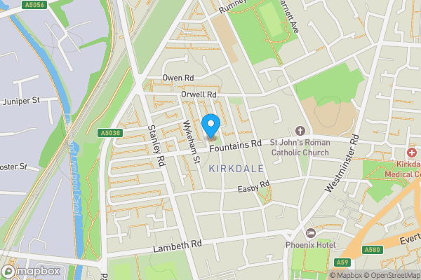 Map location for 2 Newman Street, Liverpool L4 1RJ