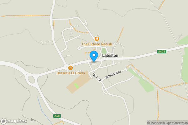 Map location for The Great House Hotel, Laleston, Bridgend, CF32 0HP