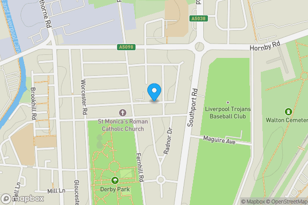 Map location for Land On The North Side Of Stewart Avenue, Sefton L20 9JD