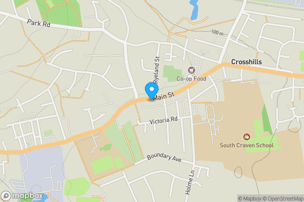 Map location for Cross Hills Social Club, 71 Main Street , Cross Hills , Keighley, North Yorkshire BD20 8PH