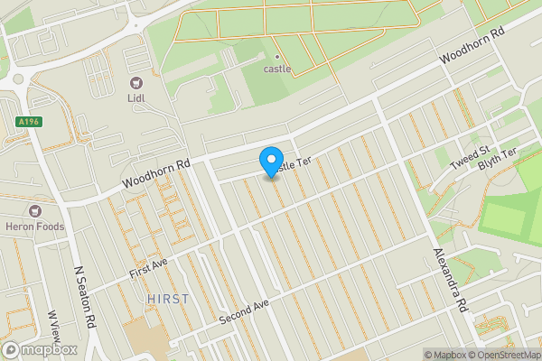 Map location for Beatrice Street, Ashington , NE63 9BL
