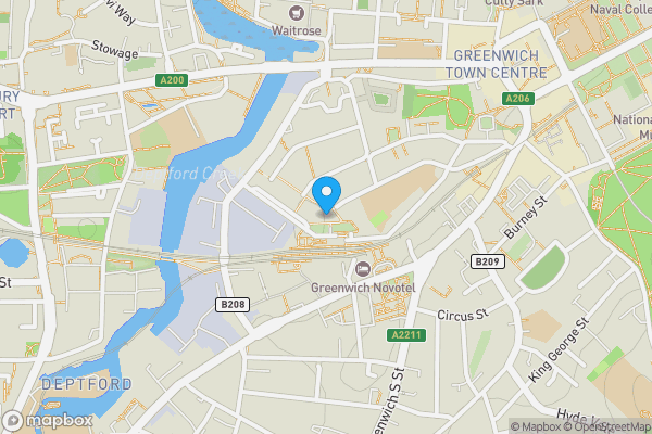 Map location for Flat 2, 15 Tarves Way, Greenwich, London, SE10 9JP