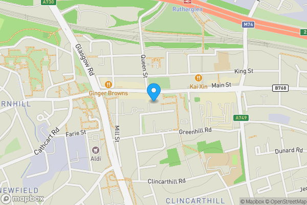 Map location for 88 Main Street, Rutherglen, G73 2HZ
