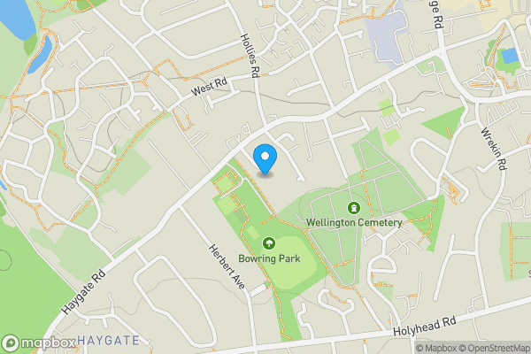 Map location for Haygate Road, Wellington, TF1 1SR