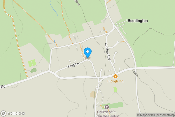 Map location for 14 Frog Lane, Upper Boddington, Daventry, Northamptonshire, NN11 6DJ