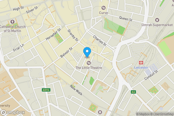 Map location for Flat 211, York Place, 2-12 York Street, Leicester, Leicestershire LE1 6NU